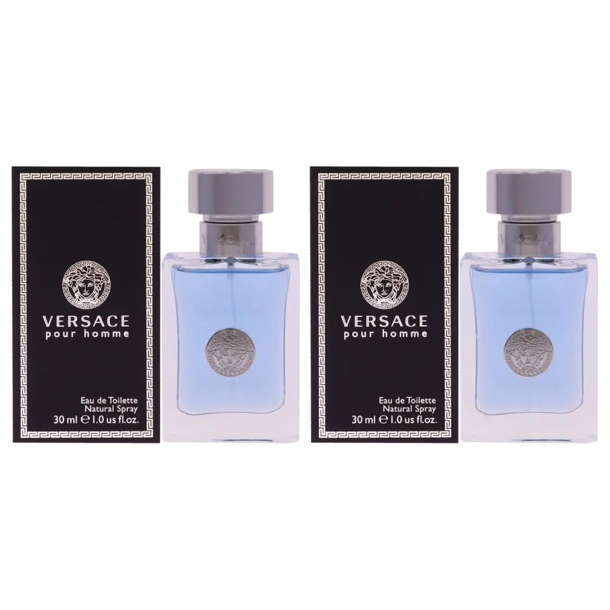 Versace Pour Homme by Versace For Men - 1 oz Edt Spray - Pack of 2