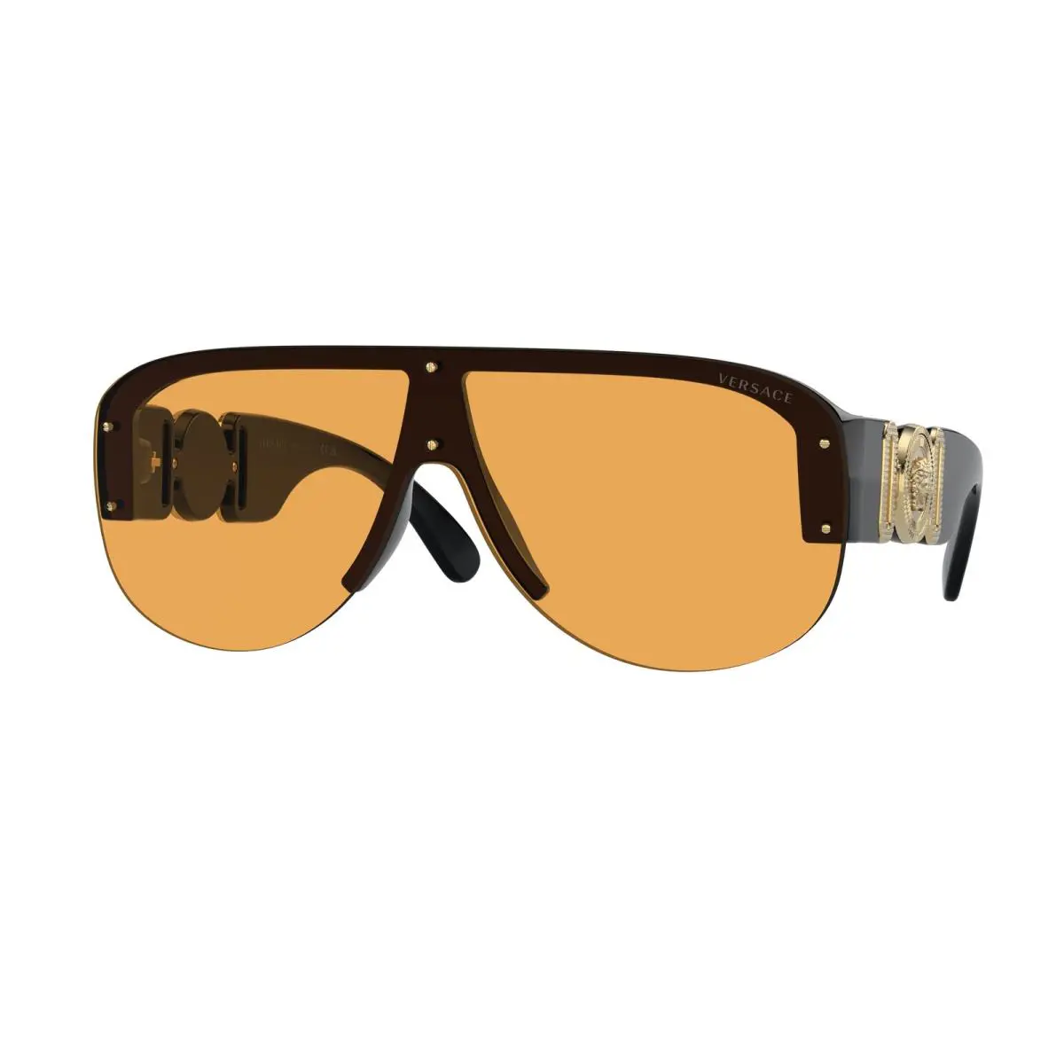 Versace VE 4391 Black Orange GB1/7 Sunglasses