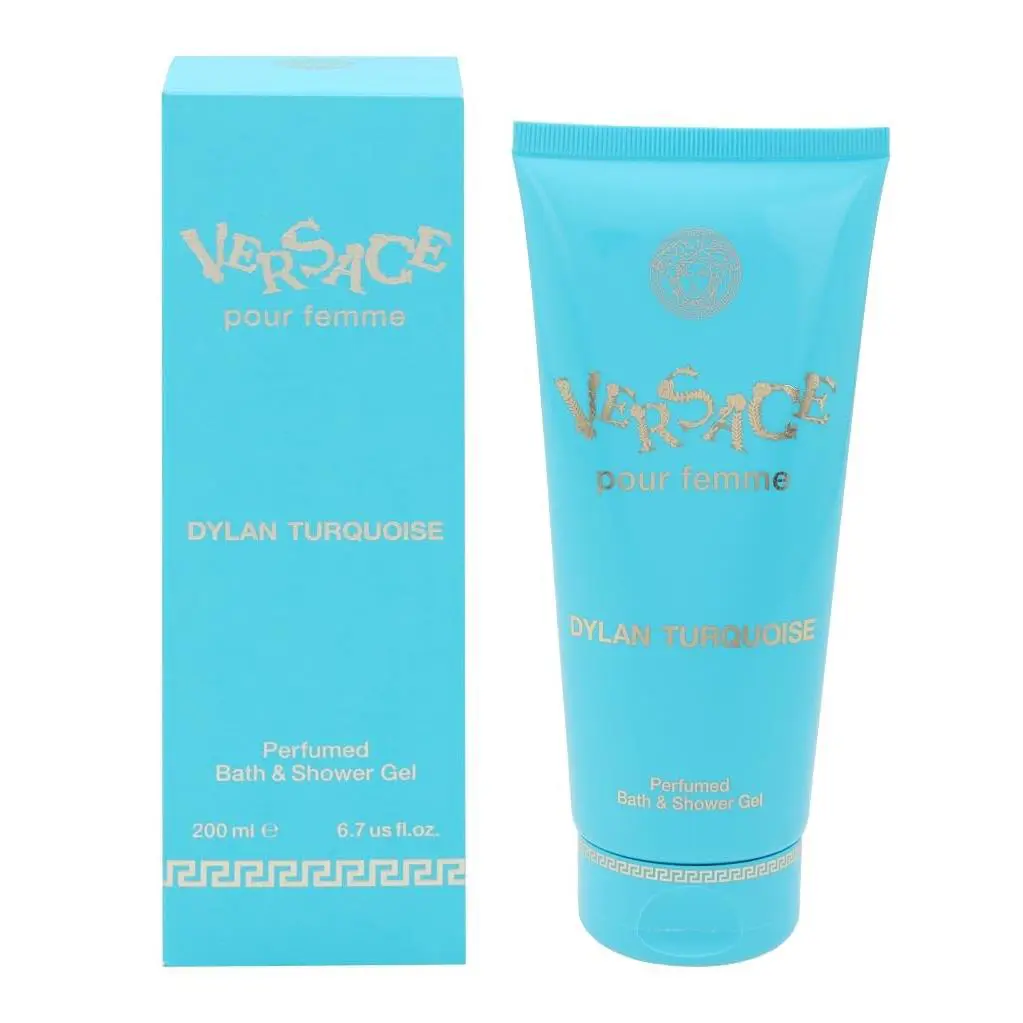 Versace Pour Femme Dylan Turquoise by Versace Shower Gel 6.7 oz For Women