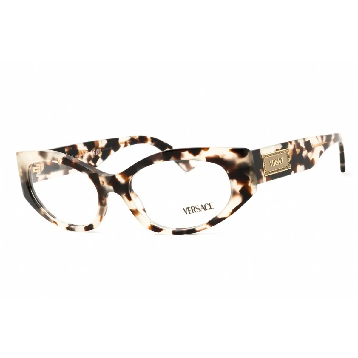Versace VE3369-5498-53 Eyeglasses Frame Size 53mm 17mm 140mm Tortoise Women 805