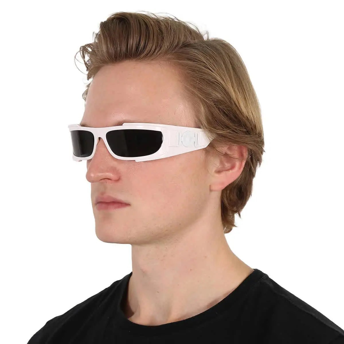 Versace Dark Grey Wrap Men`s Sunglasses VE4446 314/87 67 VE4446 314/87 67