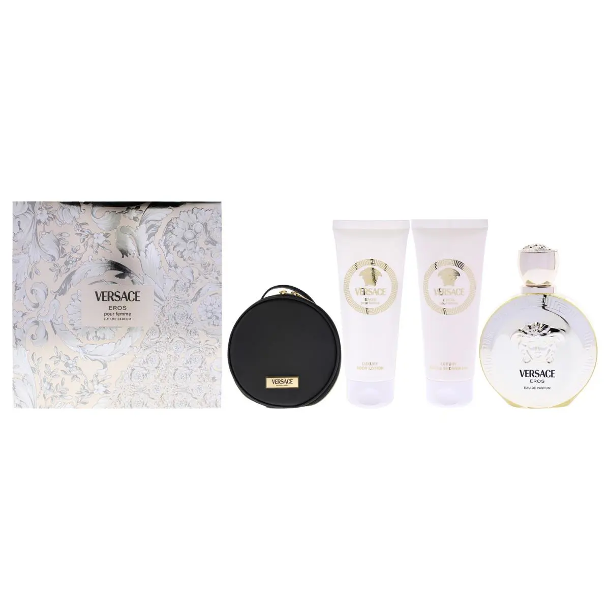 Versace Eros by Versace -4 Pc Gift Set Set
