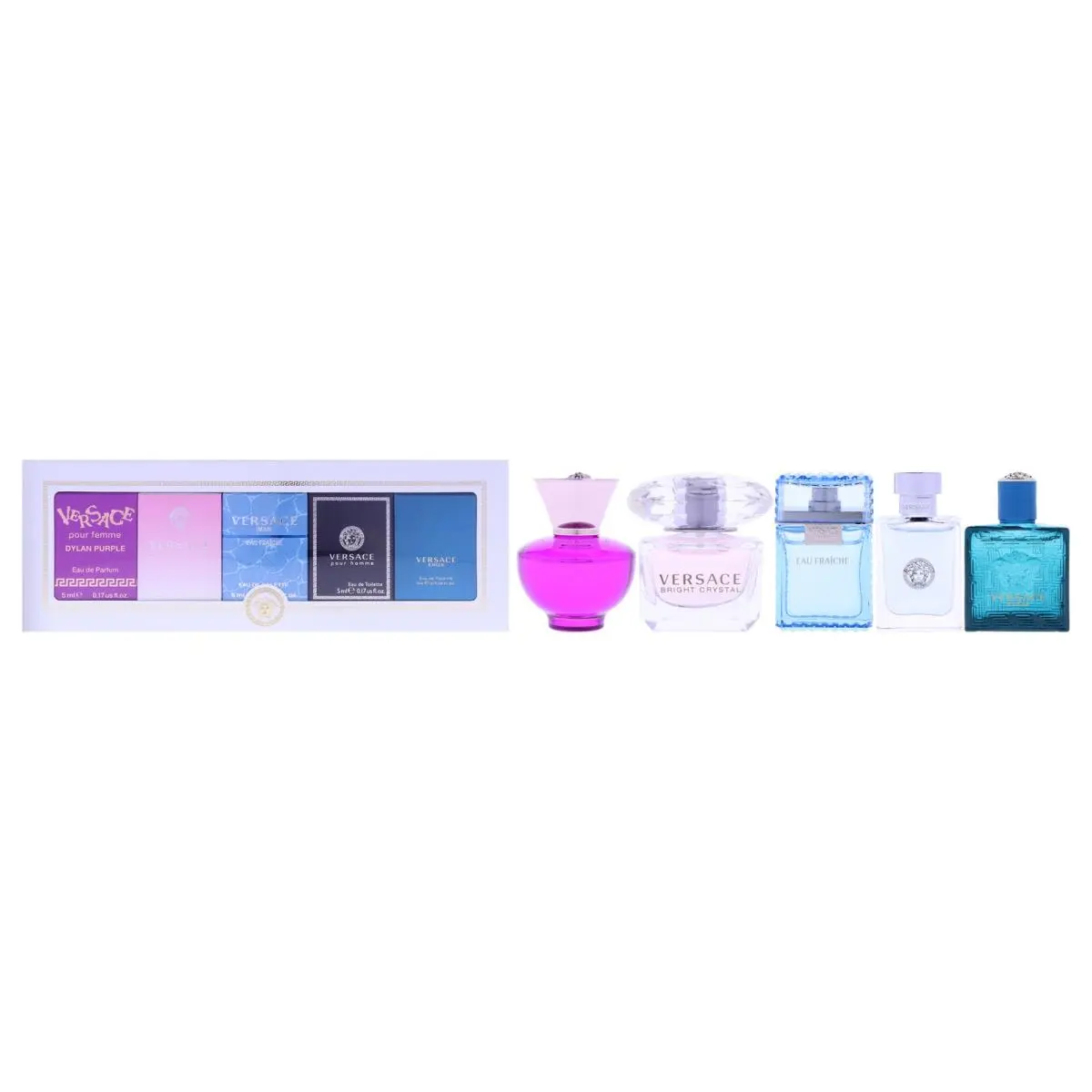 Versace Miniatures Collection by Versace For Unisex-5 Pc Mini Gift Set
