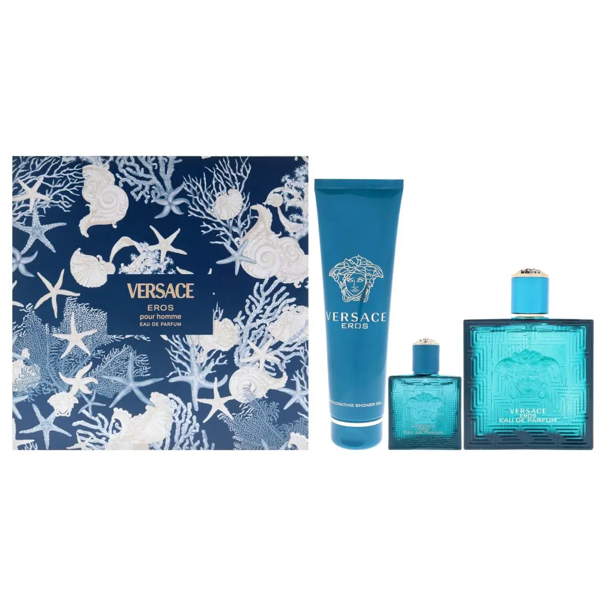 Versace Eros by Versace For Men-3 Pc Gift Set