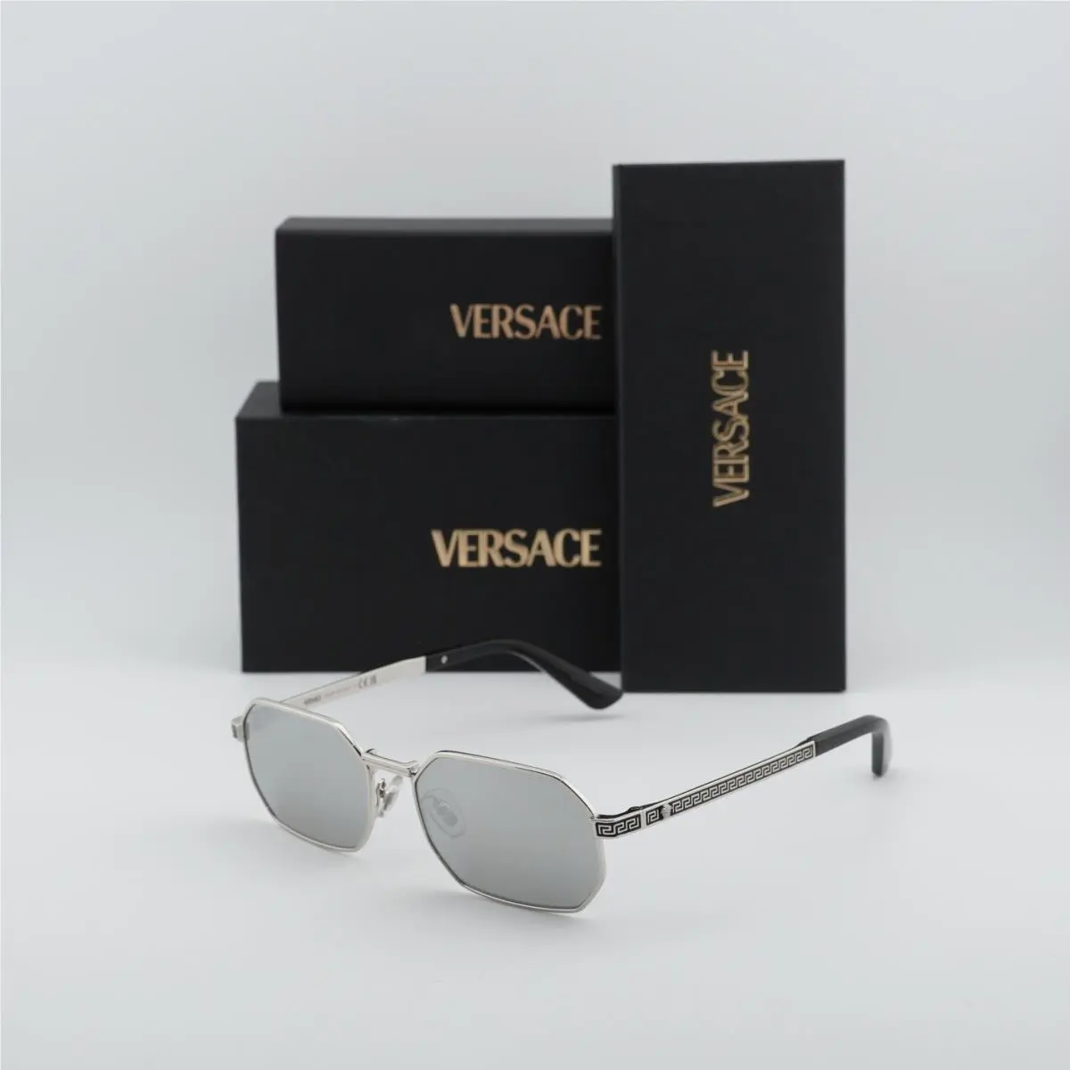 Versace VE2297 1000/6G Silver/light Grey Mirror Silver 54-16-145 Sunglasses