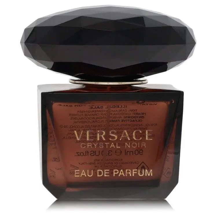 Crystal Noir 3 oz Eau De Parfum Spray Tester by Versace For Women