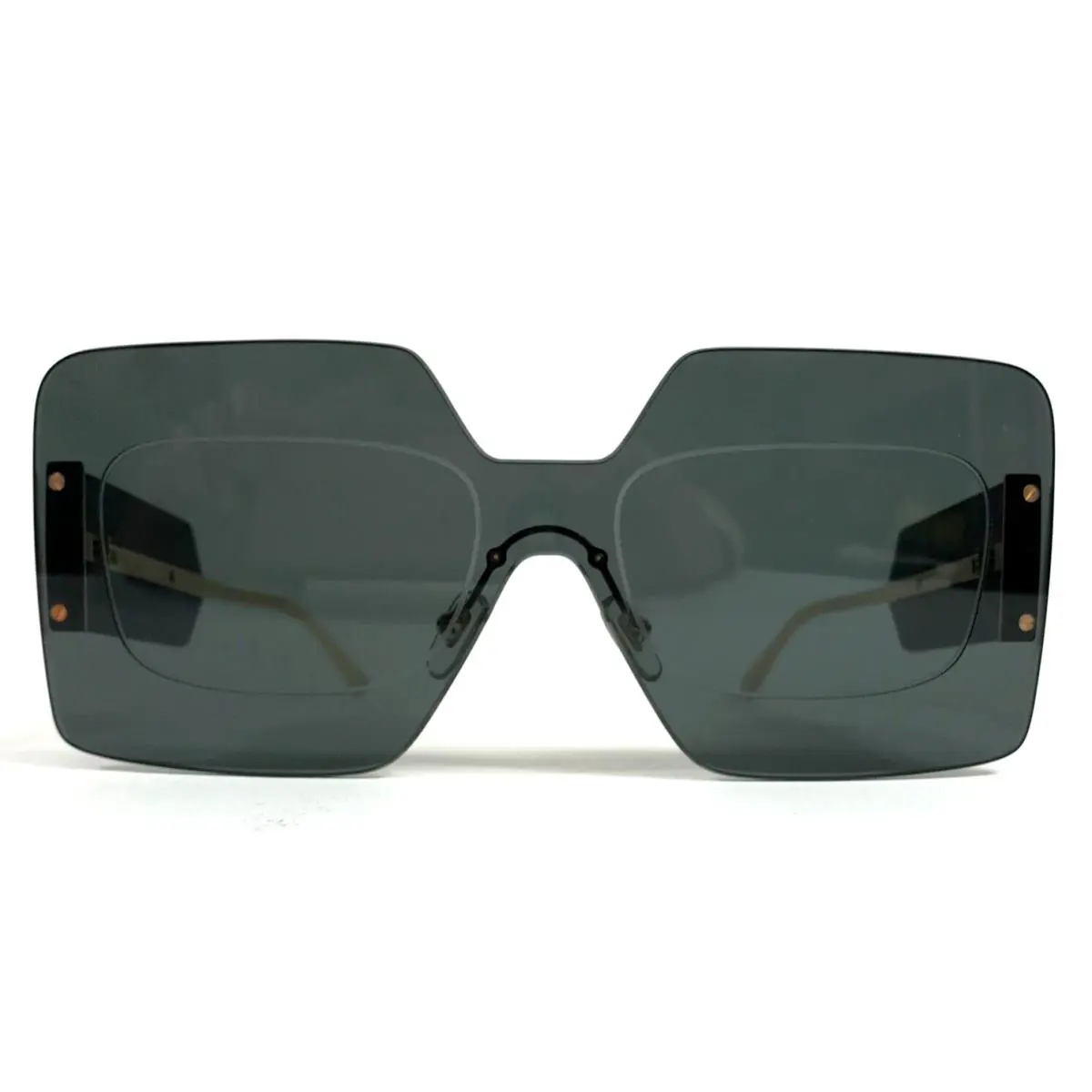 Versace Sunglasses MOD.2277 1002/87 Dark Grey Oversized Square w/ Dark Grey Lens