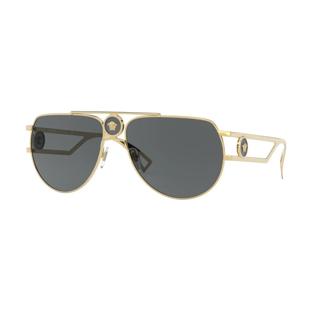VE 2225 Gold Grey 100287 Sunglasses by Versace
