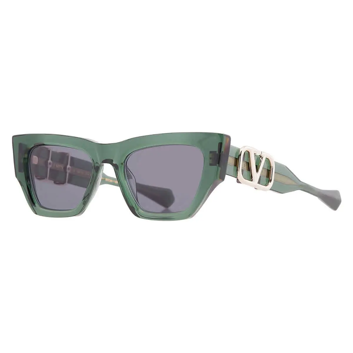Valentino Sette Grey Cat Eye Ladies Sunglasses VLS-166 D 52 VLS-166 D 52