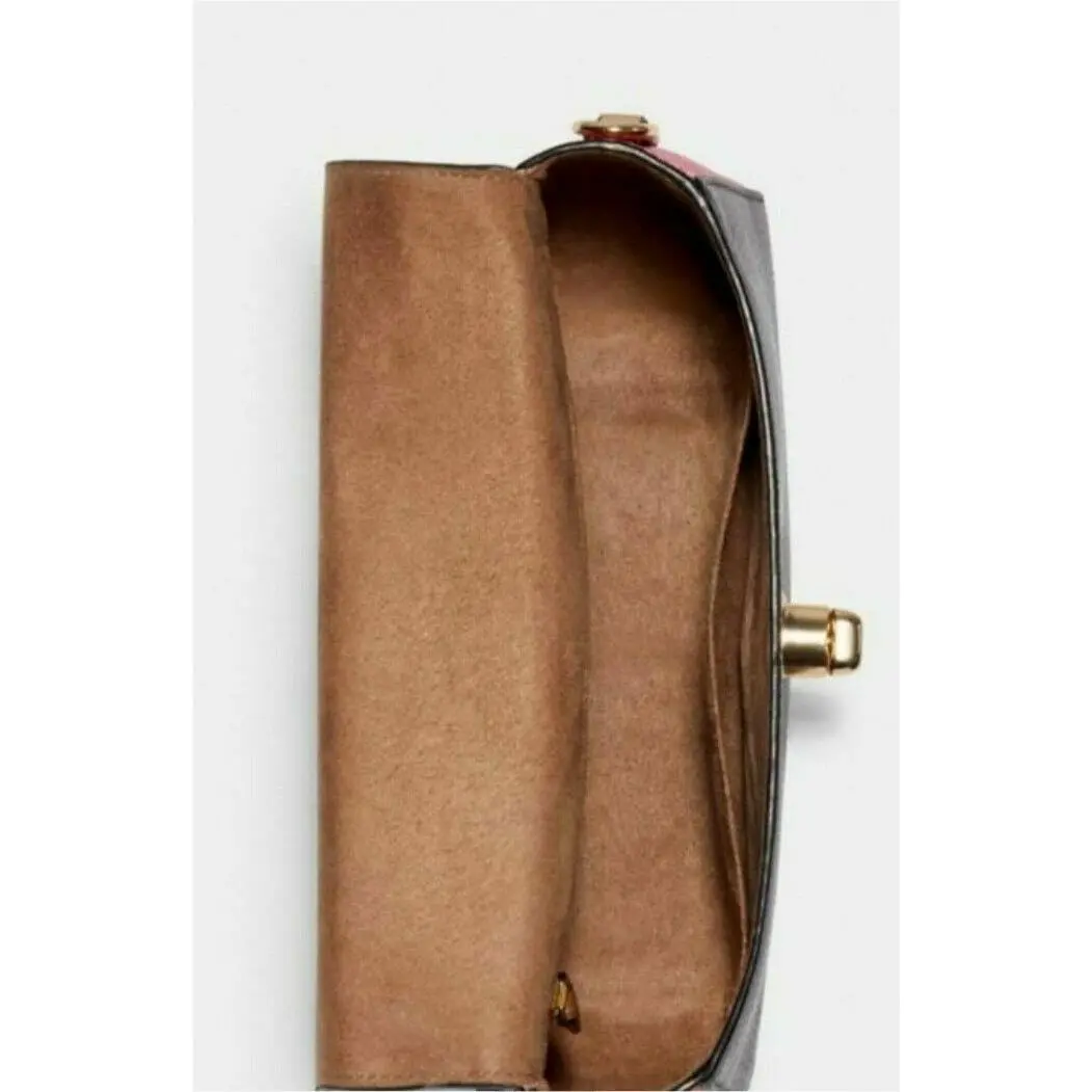 Coach  bag  - Coach Marlie TOP HANDLE Crossbody/Shoulder/handbag - Marlie - Handle/Strap: Depends on Color choosen, Hardware: Depends on purse chosen, Depends on purse chosen Gold or Silver, Exterior: Pink multi, Brown, Black Quilted and Multi