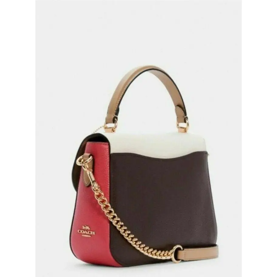 Coach  bag  - Coach Marlie TOP HANDLE Crossbody/Shoulder/handbag - Marlie - Handle/Strap: Depends on Color choosen, Hardware: Depends on purse chosen, Depends on purse chosen Gold or Silver, Exterior: Pink multi, Brown, Black Quilted and Multi