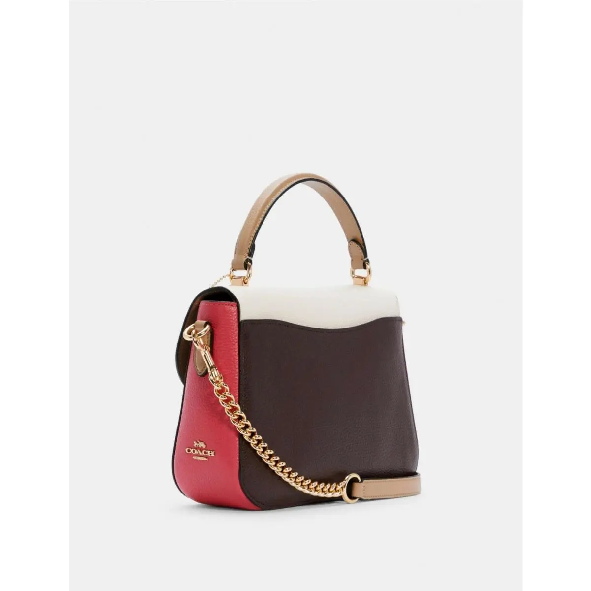 Coach  bag  - Coach Marlie TOP HANDLE Crossbody/Shoulder/handbag - Marlie - Handle/Strap: Depends on Color choosen, Hardware: Depends on purse chosen, Depends on purse chosen Gold or Silver, Exterior: Pink multi, Brown, Black Quilted and Multi