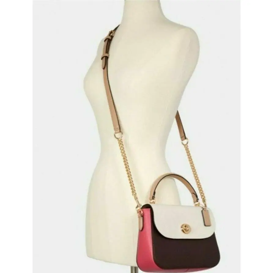 Coach  bag  - Coach Marlie TOP HANDLE Crossbody/Shoulder/handbag - Marlie - Handle/Strap: Depends on Color choosen, Hardware: Depends on purse chosen, Depends on purse chosen Gold or Silver, Exterior: Pink multi, Brown, Black Quilted and Multi