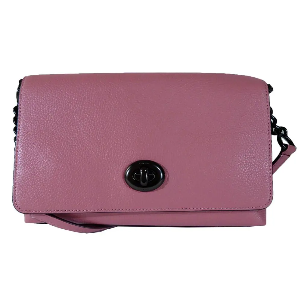 Coach Crossgrain Leather Crosstown Turnlock Crossbody Bag