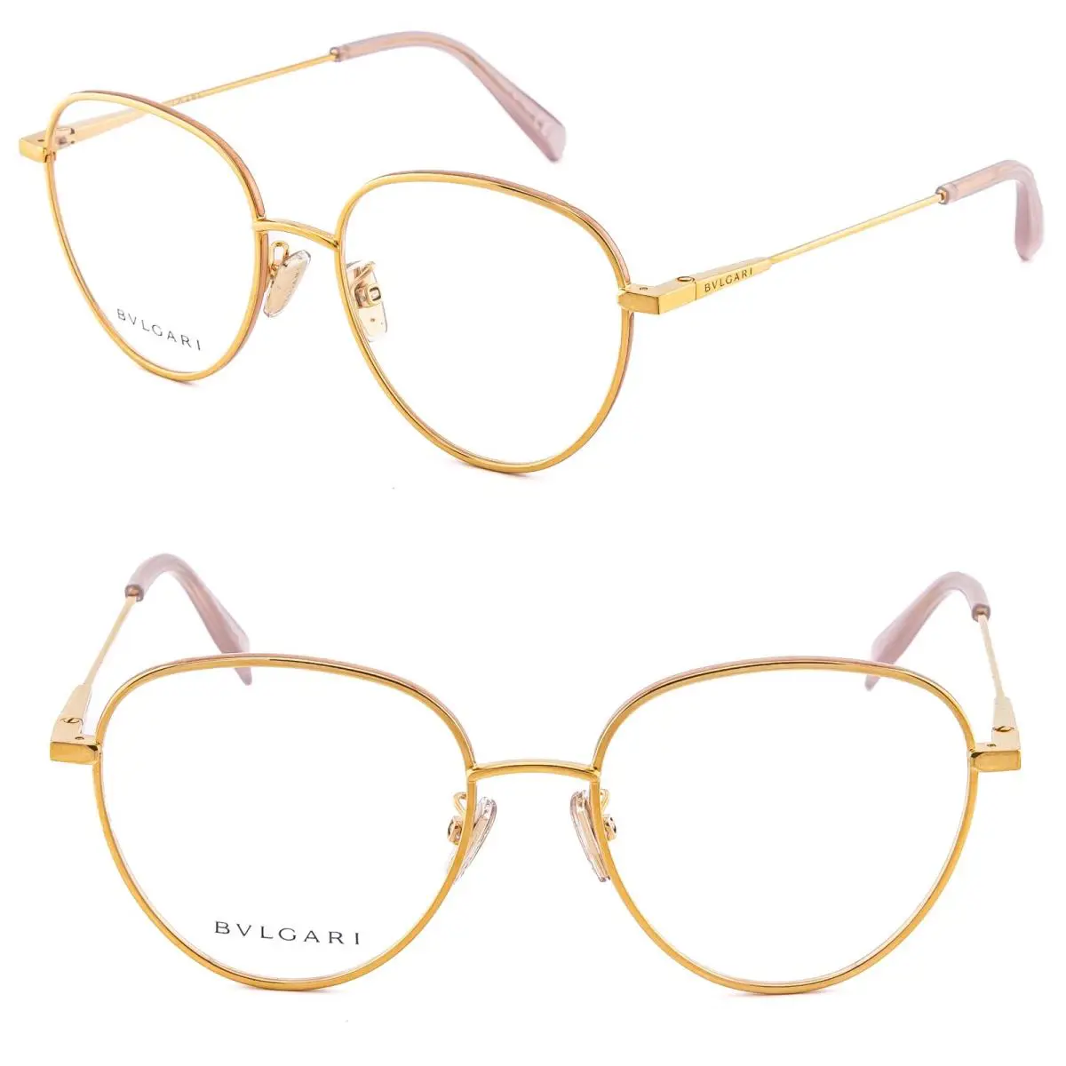Bvlgari 50012 B.ZERO1 BV50012U Gold Pink Enamel Optical Frame Eyeglass 028 Zero