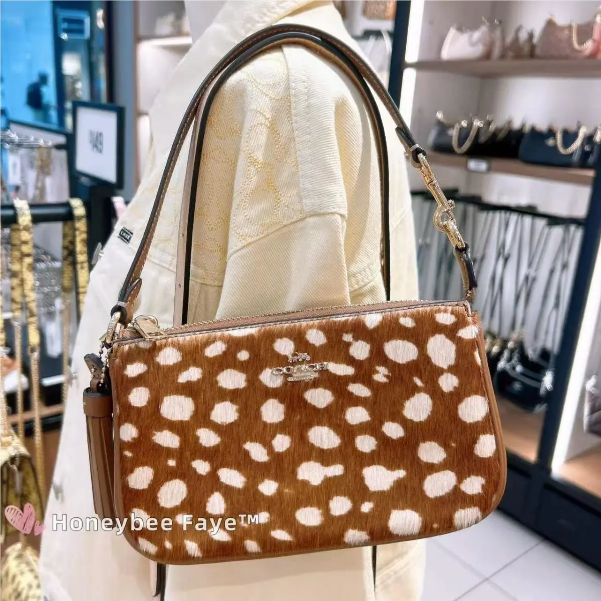 Coach Nolita 19 with Deer Print CDW35