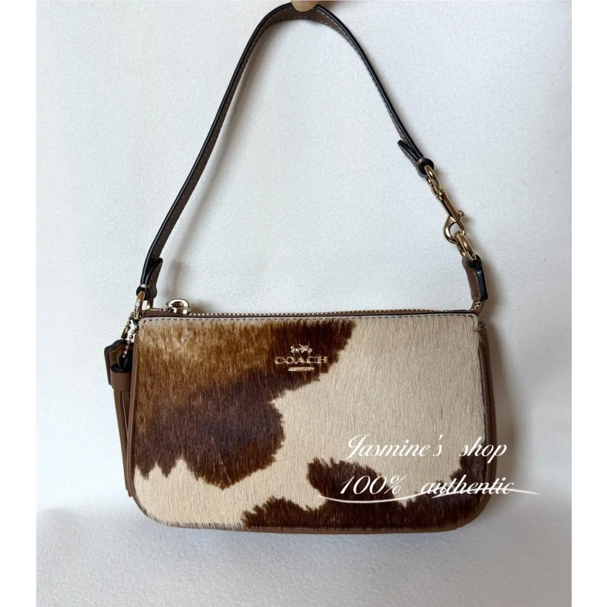 Nolita 19 In Haircalf with Cow Print CDW34 by Coach