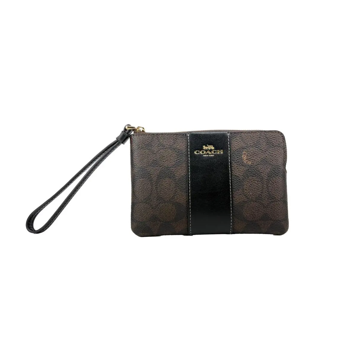 Coach Signature Zip Wristlet Wallet