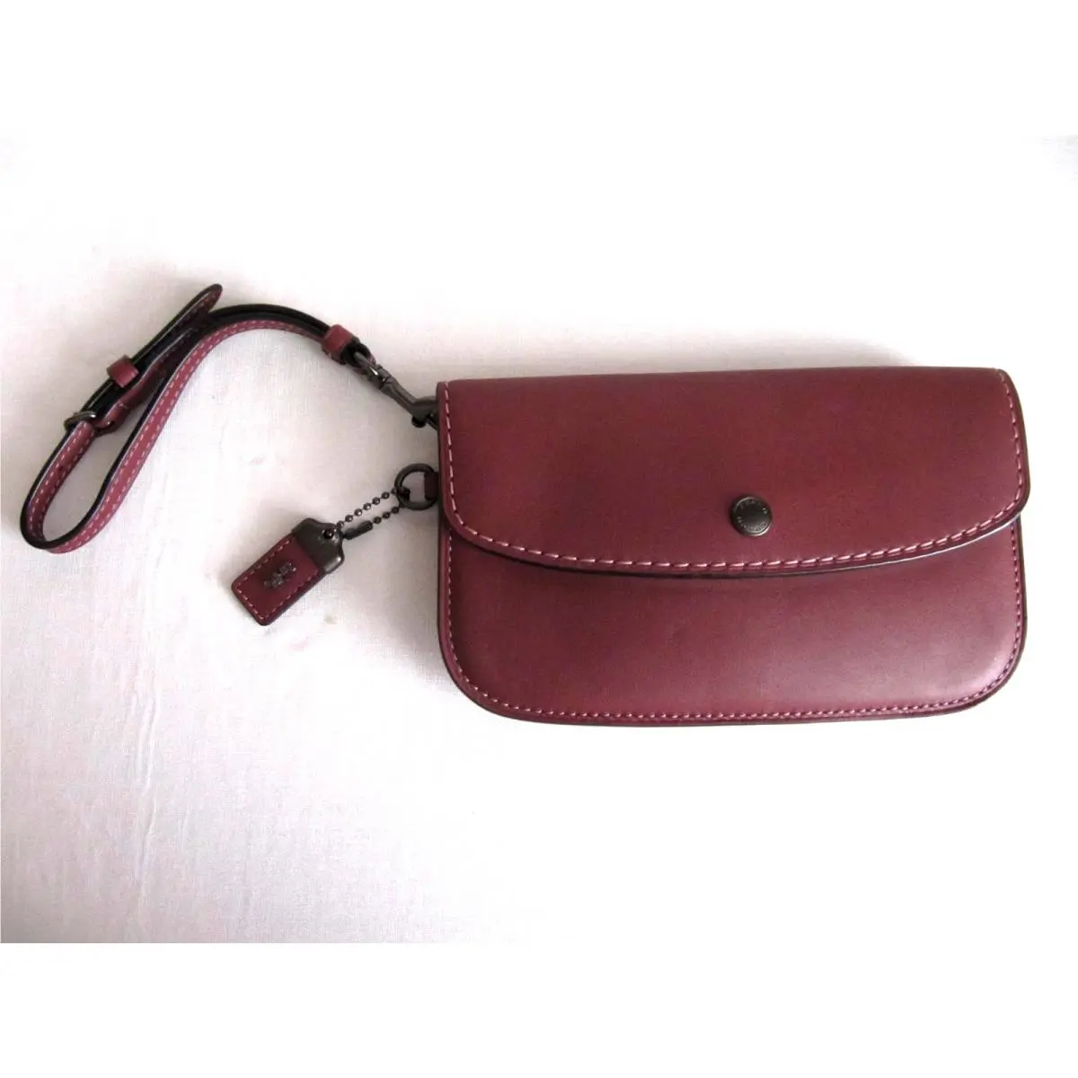 Coach 1941 Glovetanned Leather Clutch Wristlet - 1941 Brownish Red - F58818