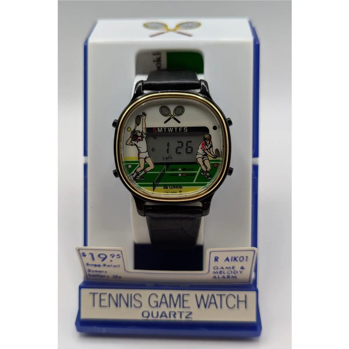Vintage  Tennis Game Watch AIK01 Seiko Y757 Quartz Battery by Lorus