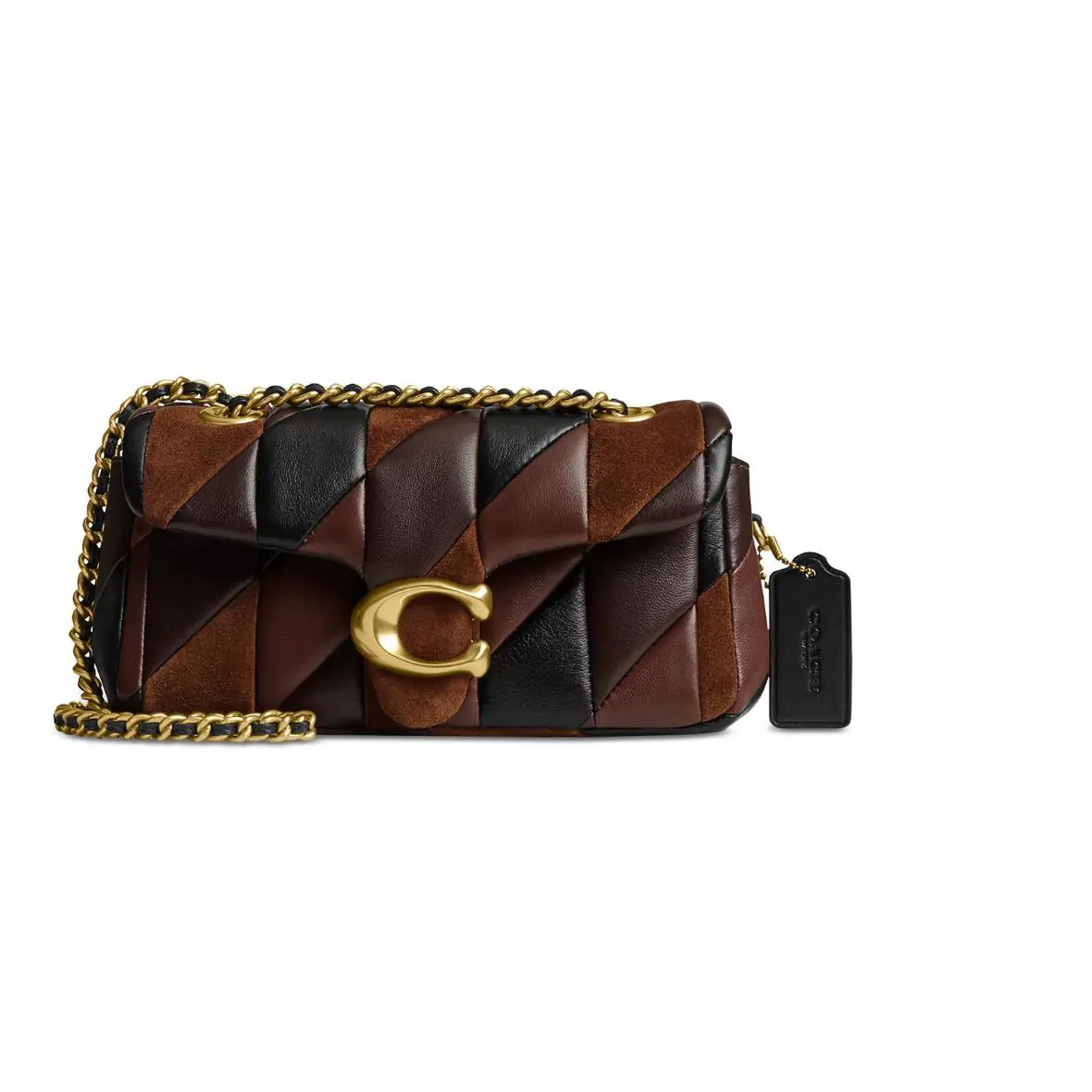 Coach Quilted Tabby Medium Leather Shoulder Bag 26