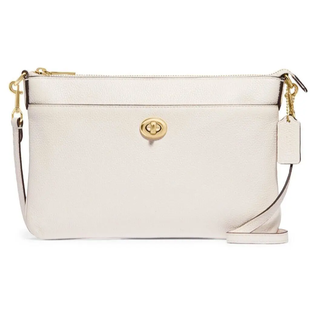 Coach Polly Crossbody Bag Chalk White Gold
