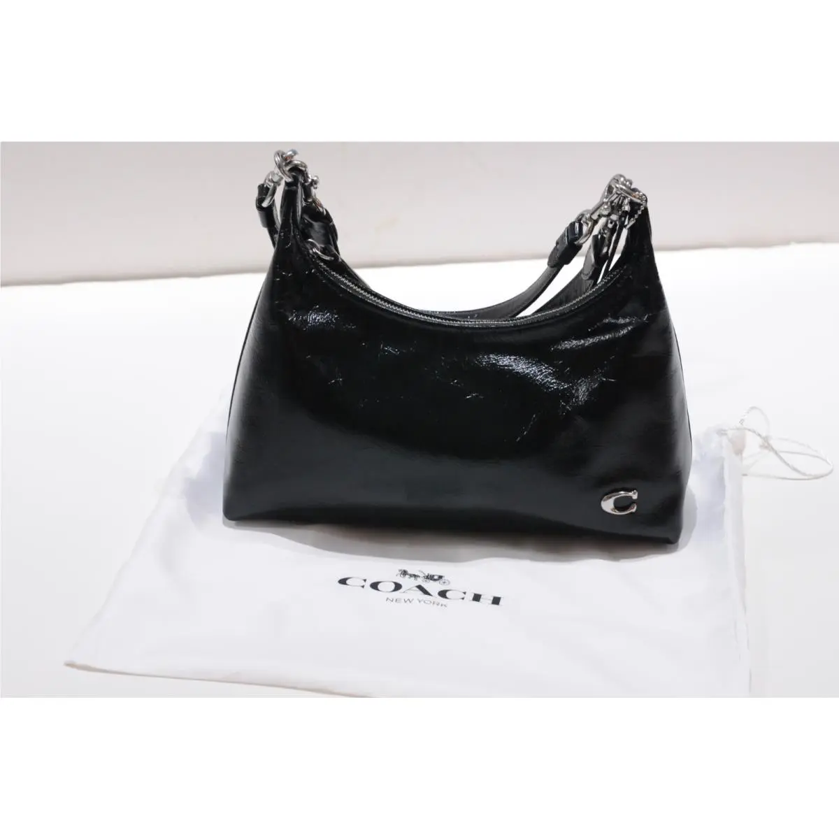 Coach Juliet Womens Shoulder Bag Black Leather
