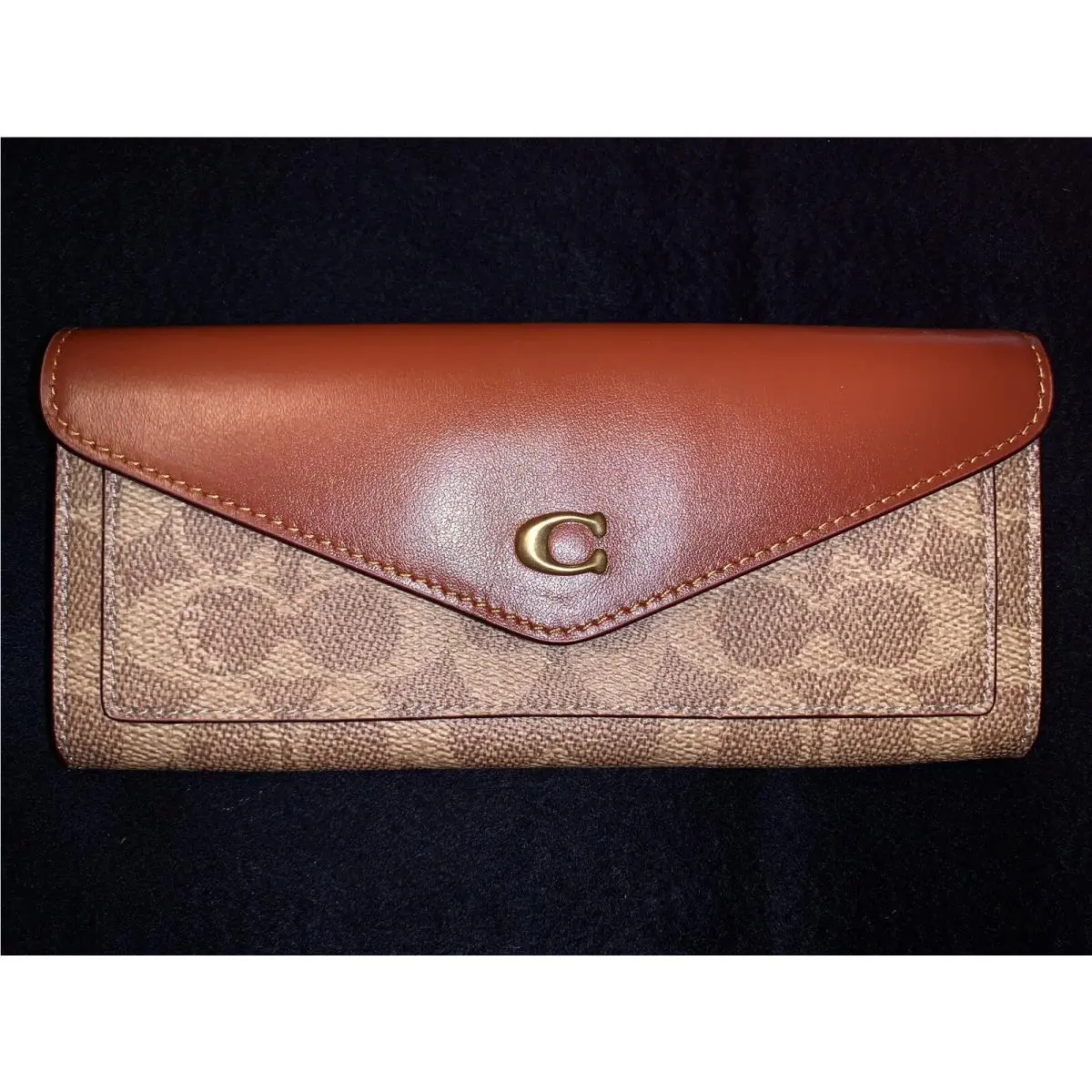Coach Wyn Colorblock Signature Canvas Soft Wallet
