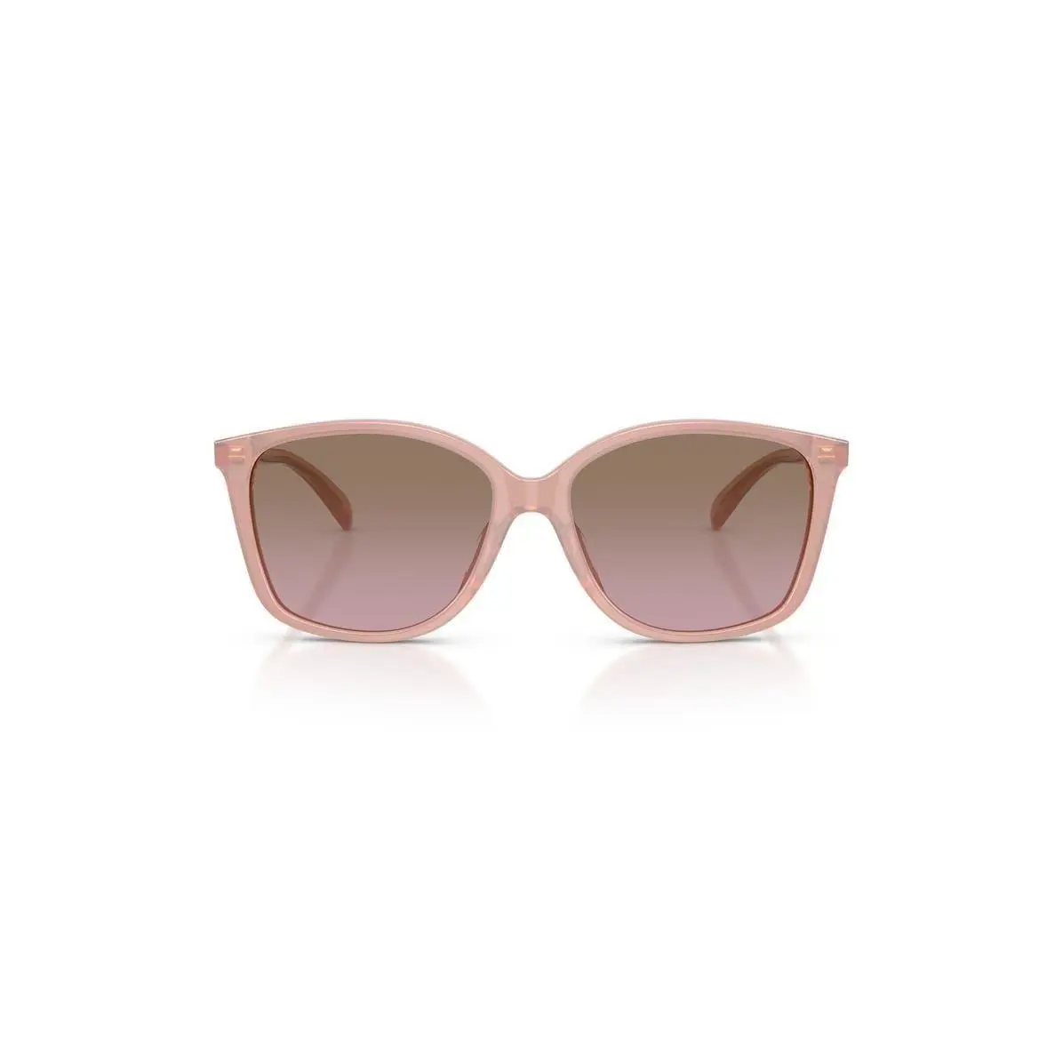 Coach Women 57mm Gradient Square Sunglasses Milky Buff/ Brown Rose