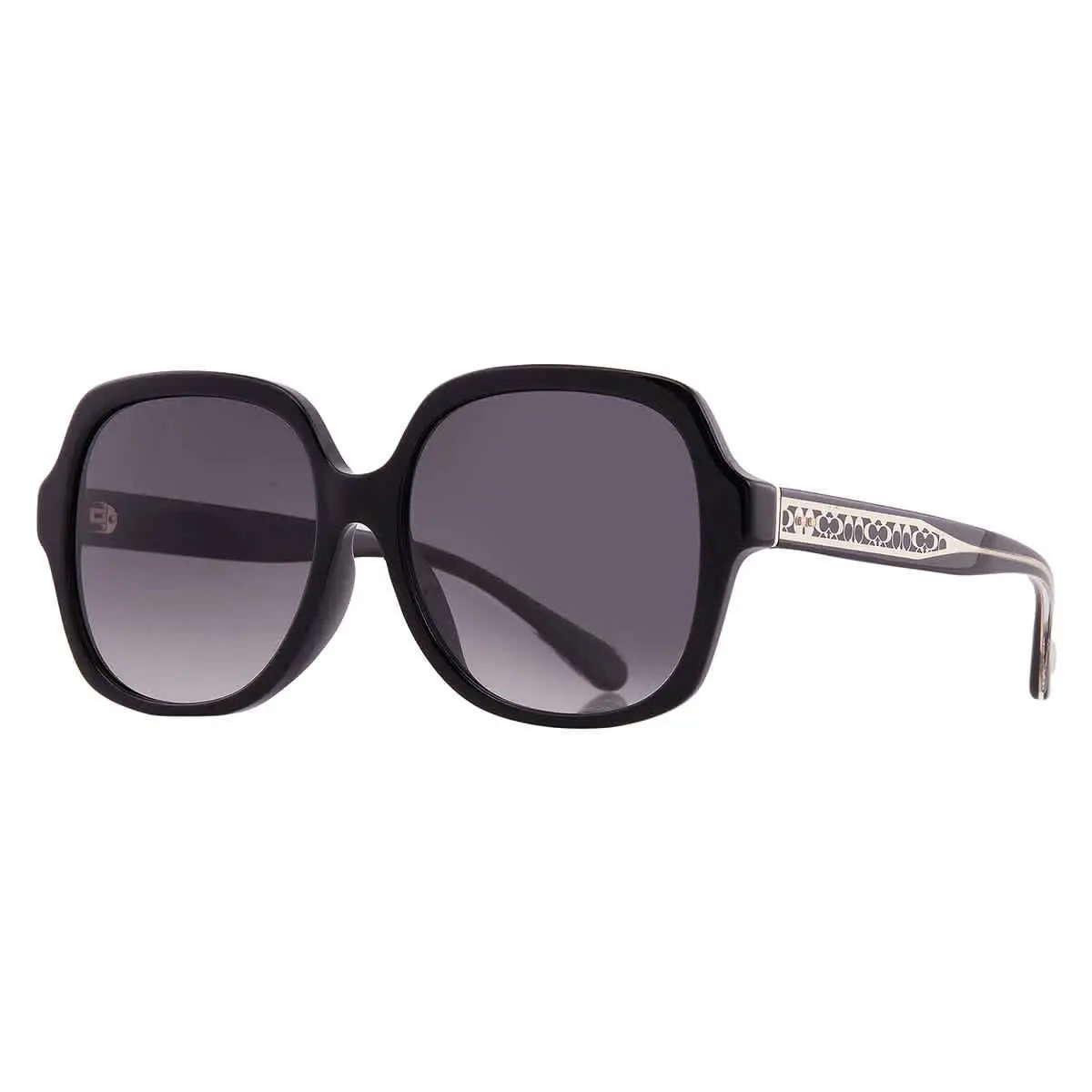 Coach Grey Gradient Square Ladies Sunglasses HC8395F 50023C 56 HC8395F 50023C 56