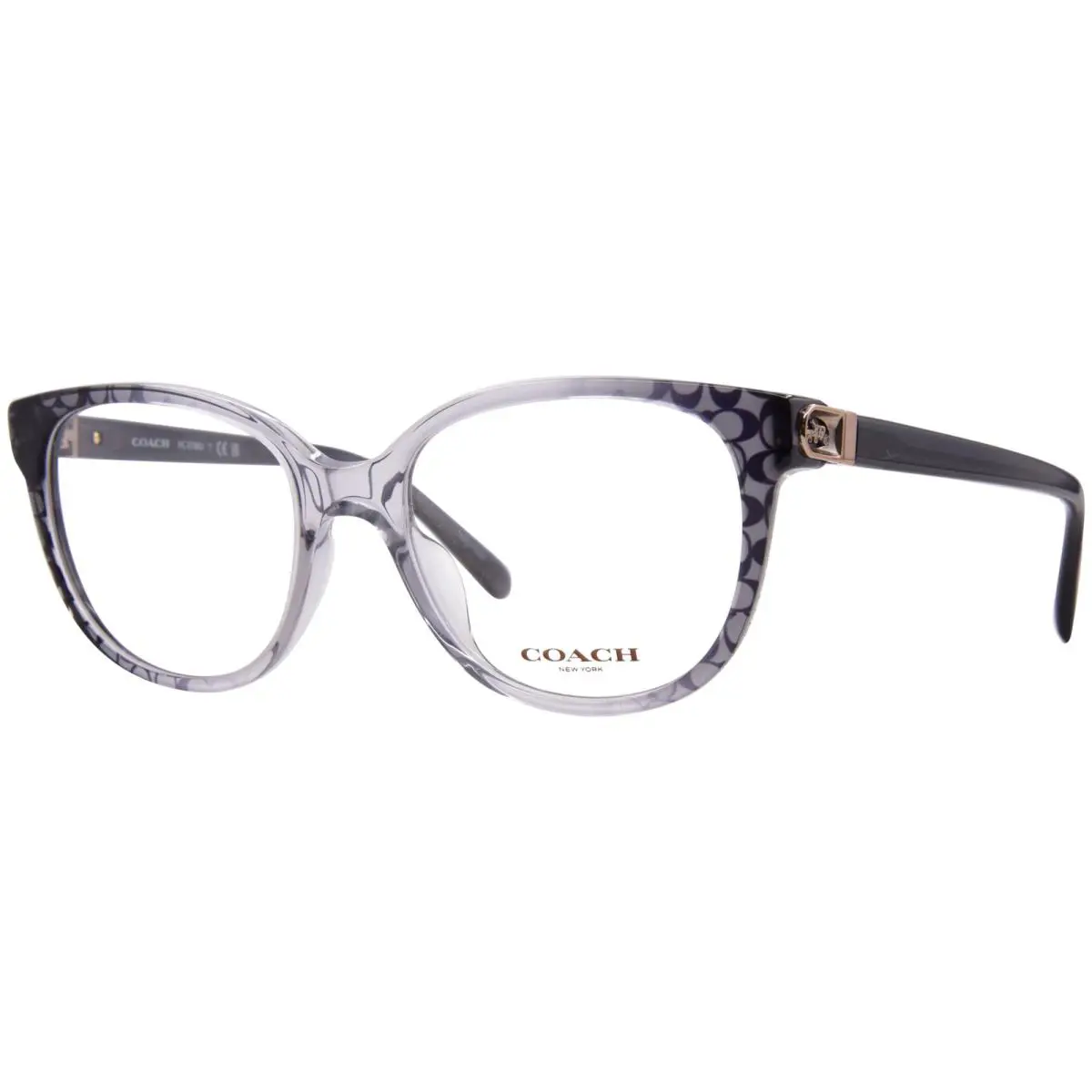 Coach HC6194U 5710 Eyeglasses Women`s Grey Gradient Signature-c Full Rim 52mm