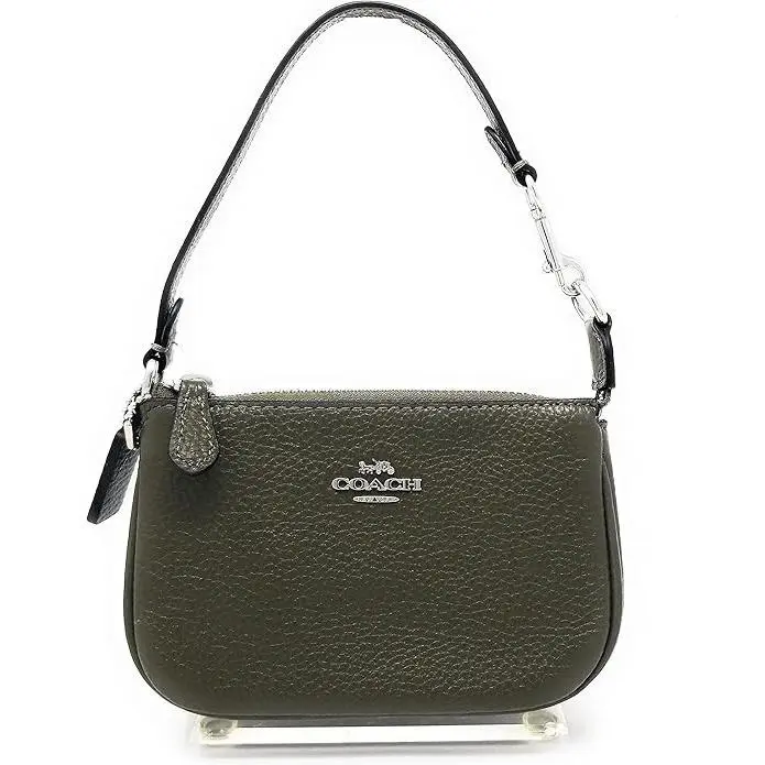 Coach Women`s Nolita 15 Wristlet Pouch Bag Silver - Surplus - Hardware: Silver, Exterior: Surplus