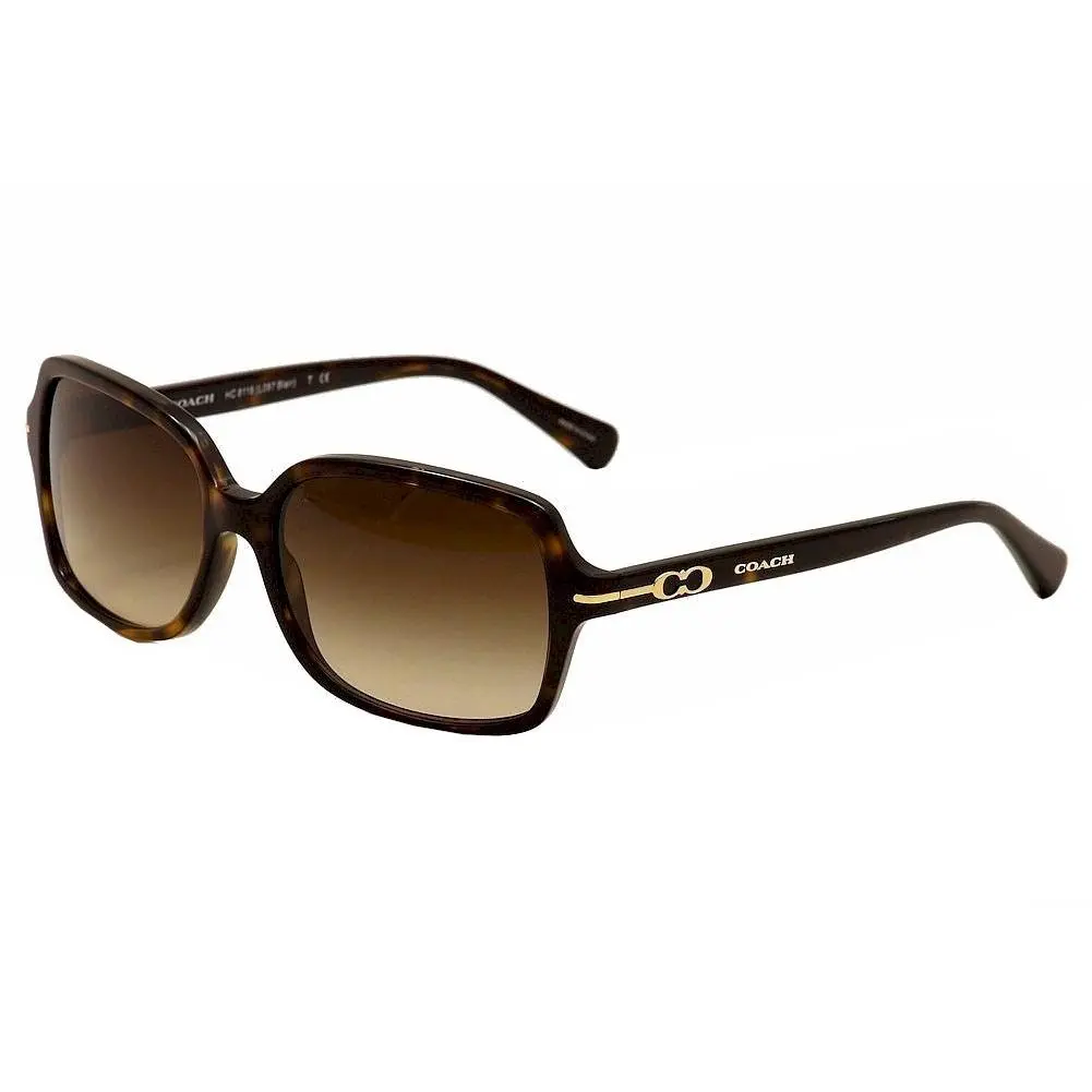 Coach Blair HC8116 500113 Sunglasses Women`s Dark Tortoise/brown Gradient 56mm