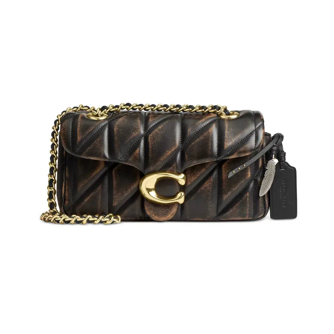 Coach Tabby Quilted Leather Mini Shoulder Bag 20 Im/black Brown