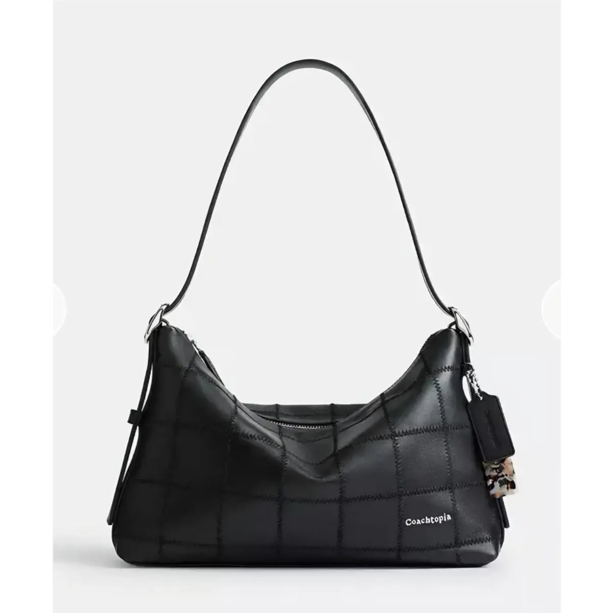 NW Coach Coachtopia Alter Ego Slouchy Shoulder Bag Upcrafted Leather Black CBE00