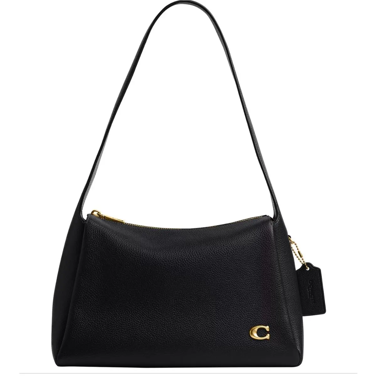 Coach Lola Small Pebble Leather Shoulder Bag Black