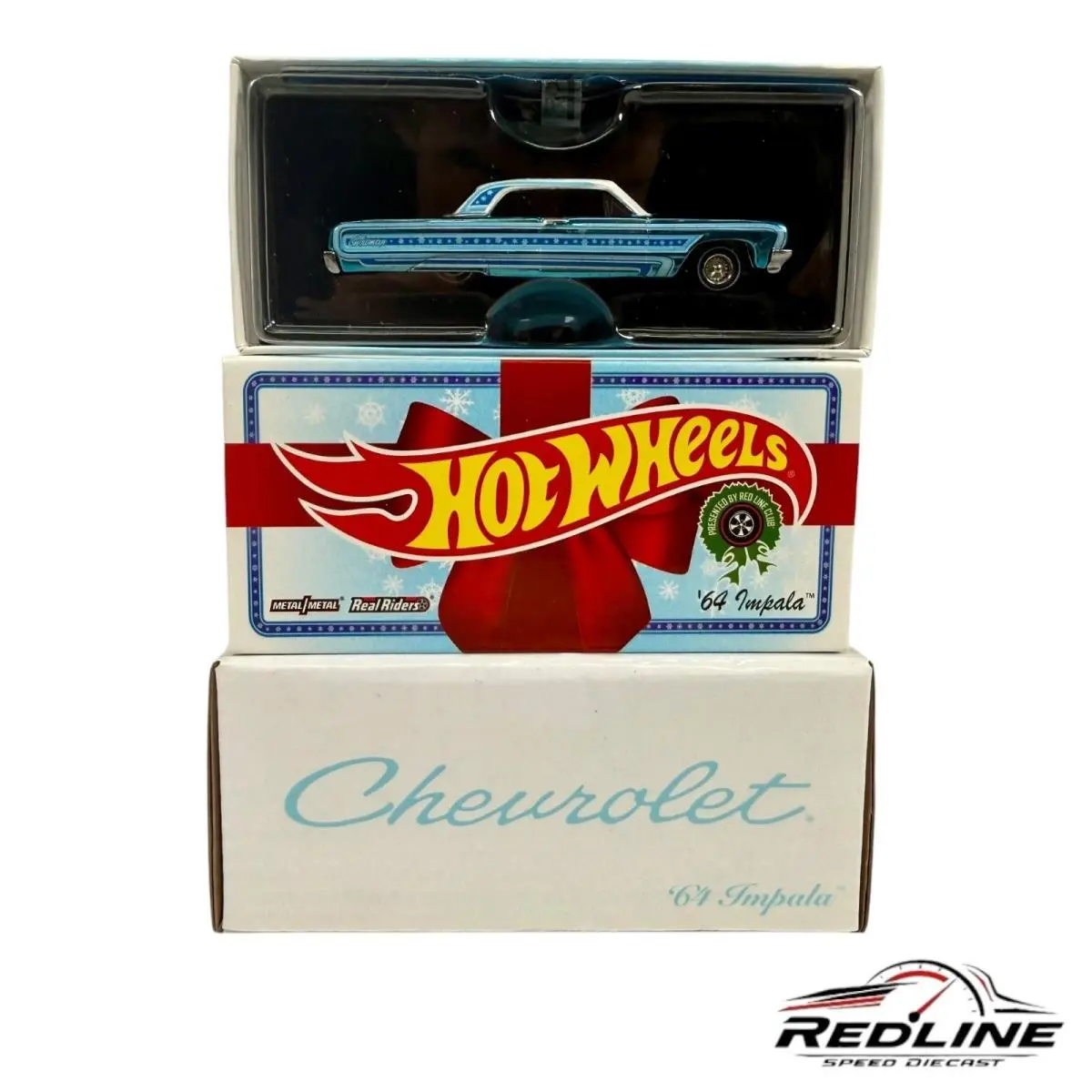 Hot Wheels Rlc Holiday Snowman Chevy `64 Impala Spectraflame Blue H31
