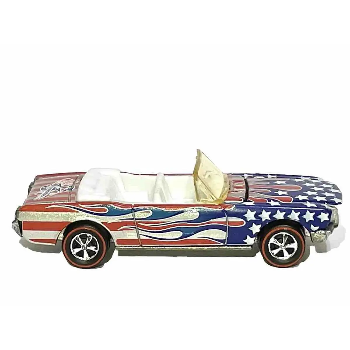 Hot Wheels Custom Made Redline Star Spangled Mustang 1965 Silver/blue