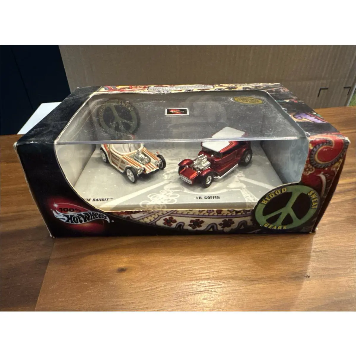 Vintage Hot Wheels 2002 Blood Sweat Gears Set Ed Roth Rat Fink 55478