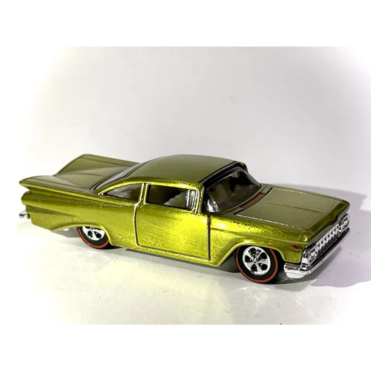 Custom Made Redline Hot Wheels 59 Chevy Impala Spectraflame Yellow