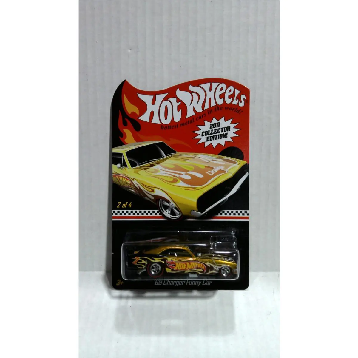 Hot Wheels Rlc 2011 Collector Edition `69 Charger Funny Car 2/4
