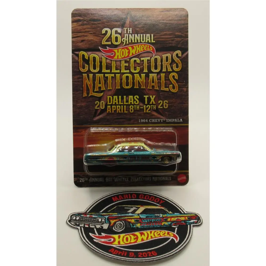 Hot Wheels 26th Nationals/convention Dinner 1964 Chevy Impala + Patch Lowrider