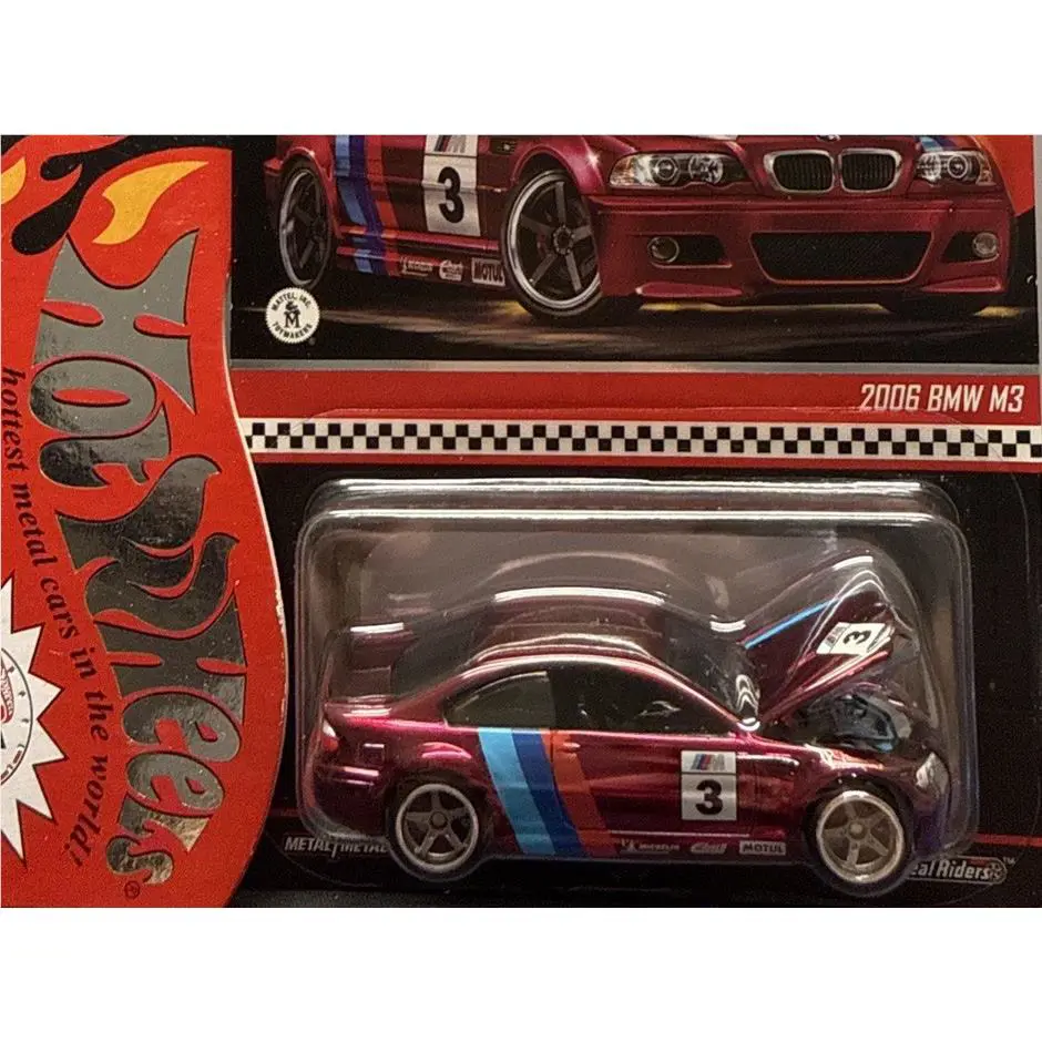 Hot Wheels Rlc Redline Club Exclusive 2006 Red Bmw M3 Striped