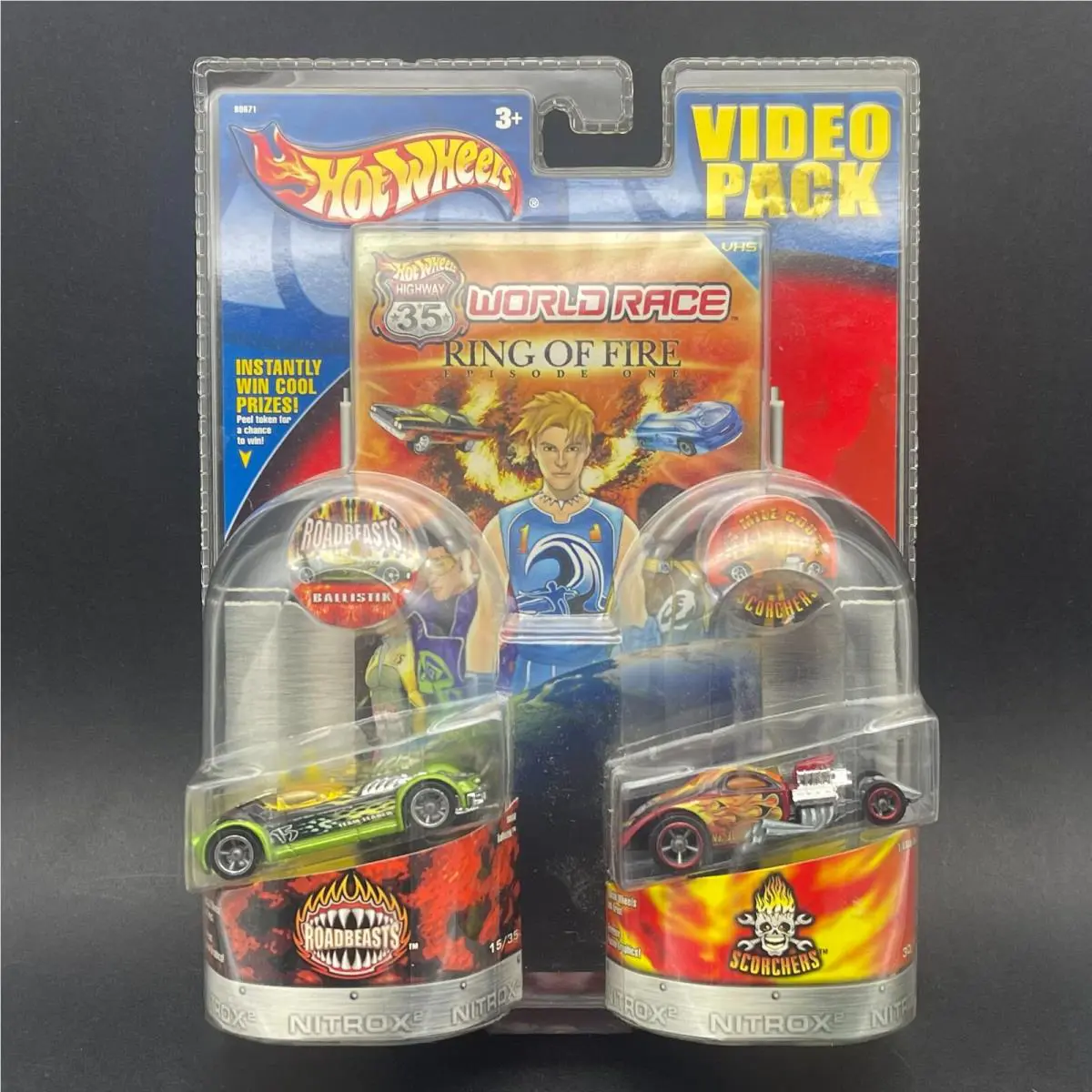 Hot Wheels Ring Of Fire Roadbeast Ballistik Scorchers 1/4 Mile Coupe Vhs 1/64