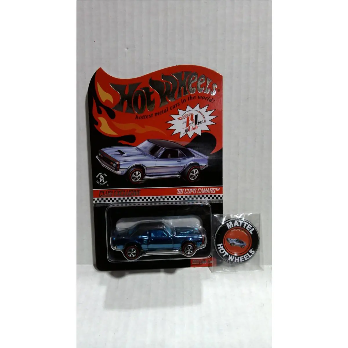 Hot Wheels 2013 Rlc Exclusive `68 Copo Camaro Blue w/ Pin D29