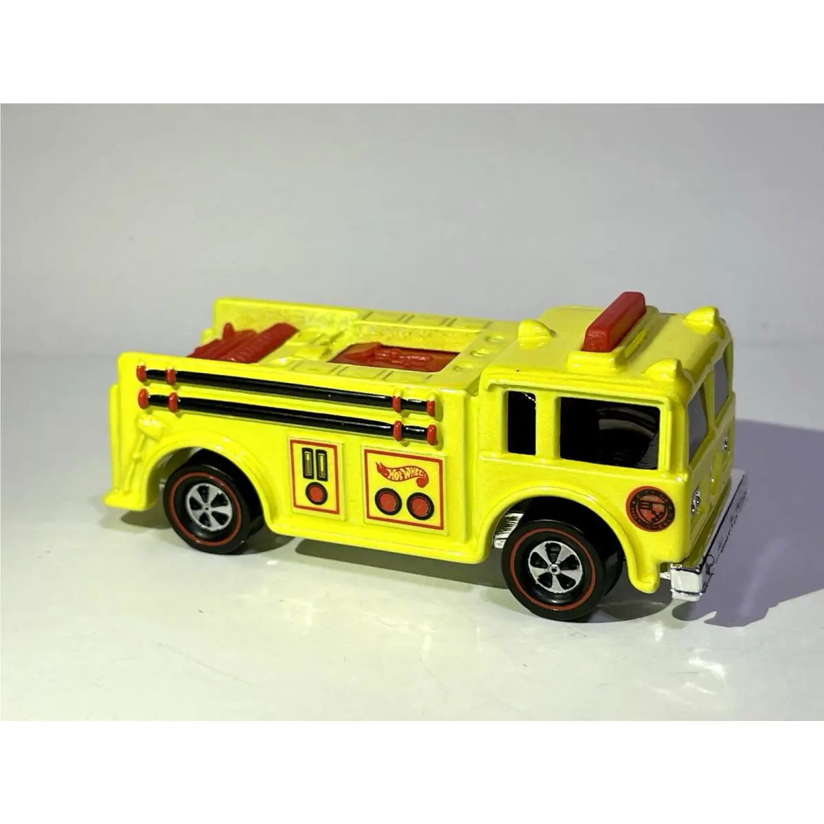 Hot Wheels Fire Emergency Unit Yellow Custom Made Redline Fire Eater Truck