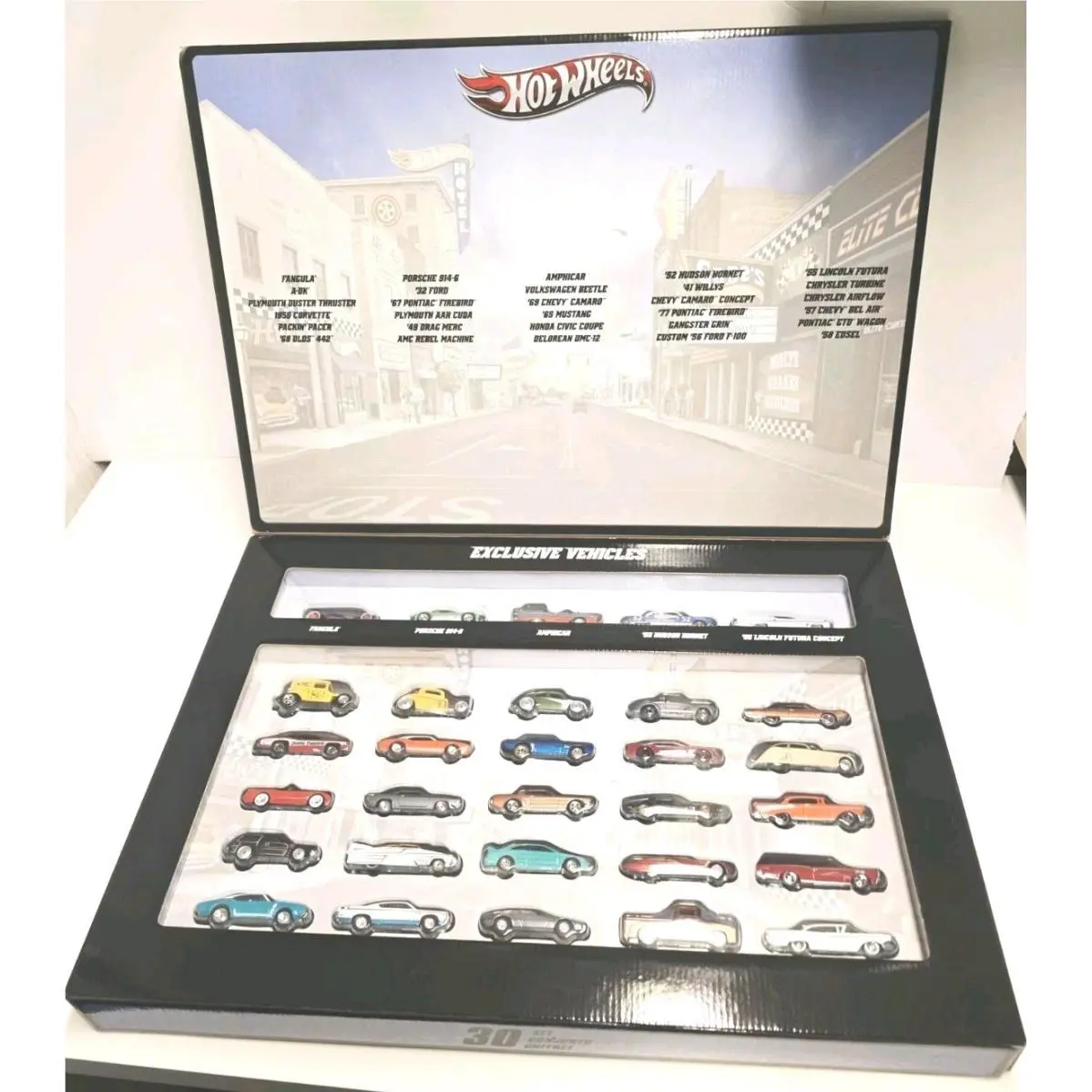 2012 Hot Wheels Boulevard - 30 Car Set - Real Riders 1:64 Diecast