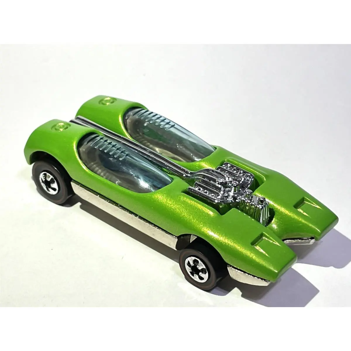 1993 Hot Wheels Custom Made Redline Lime Green Pearl Paint Splittin Image