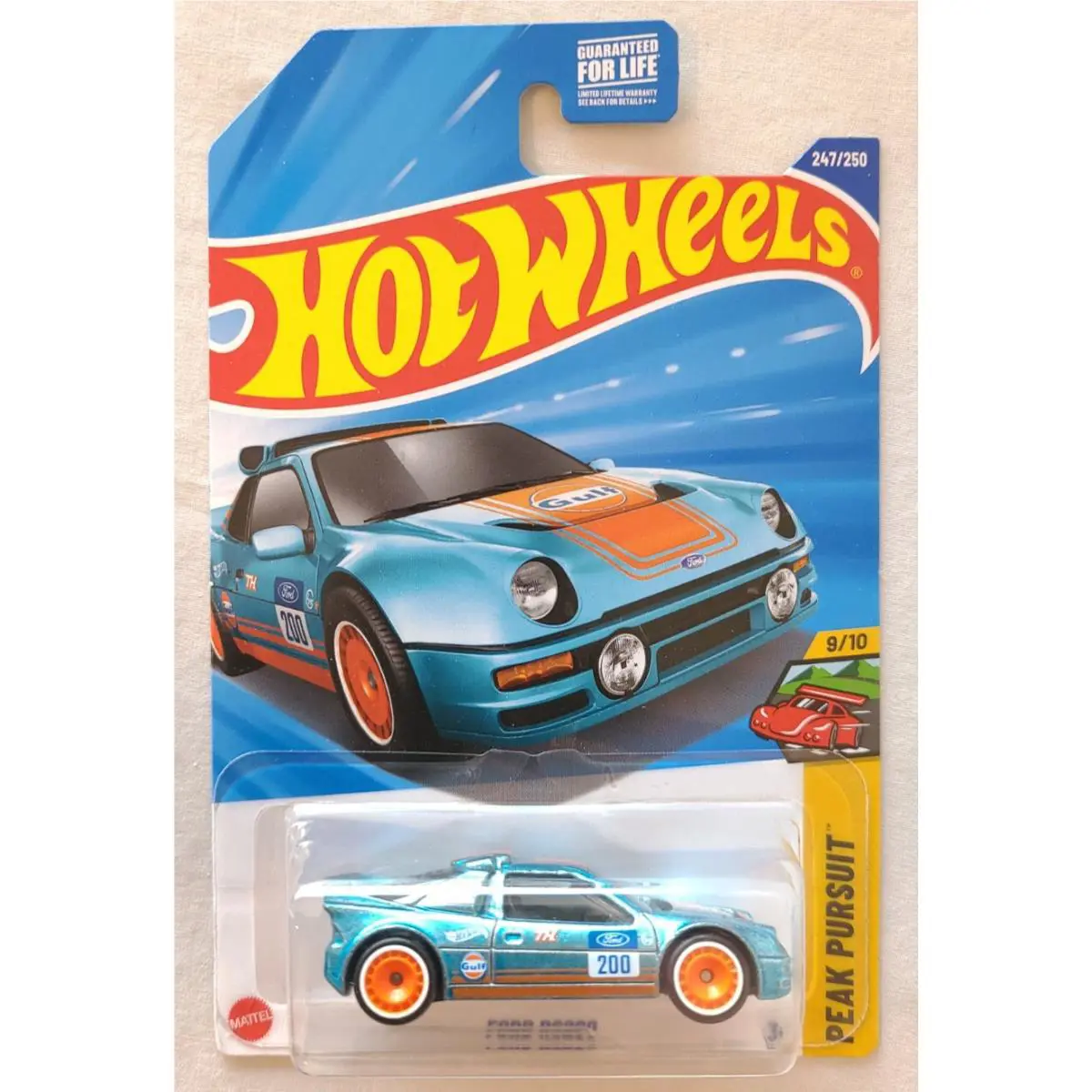 2025 Hot Wheels Super Treasure Hunt Ford RS2000 Gulf Htf 1:64