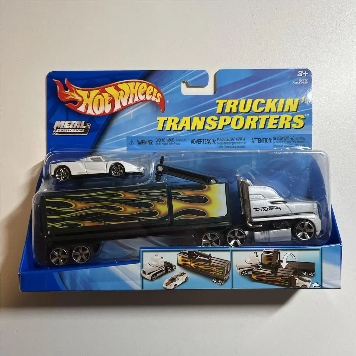 2003 Hot Wheels Truckin Transporters Ferrari Enzo White Holy Grail